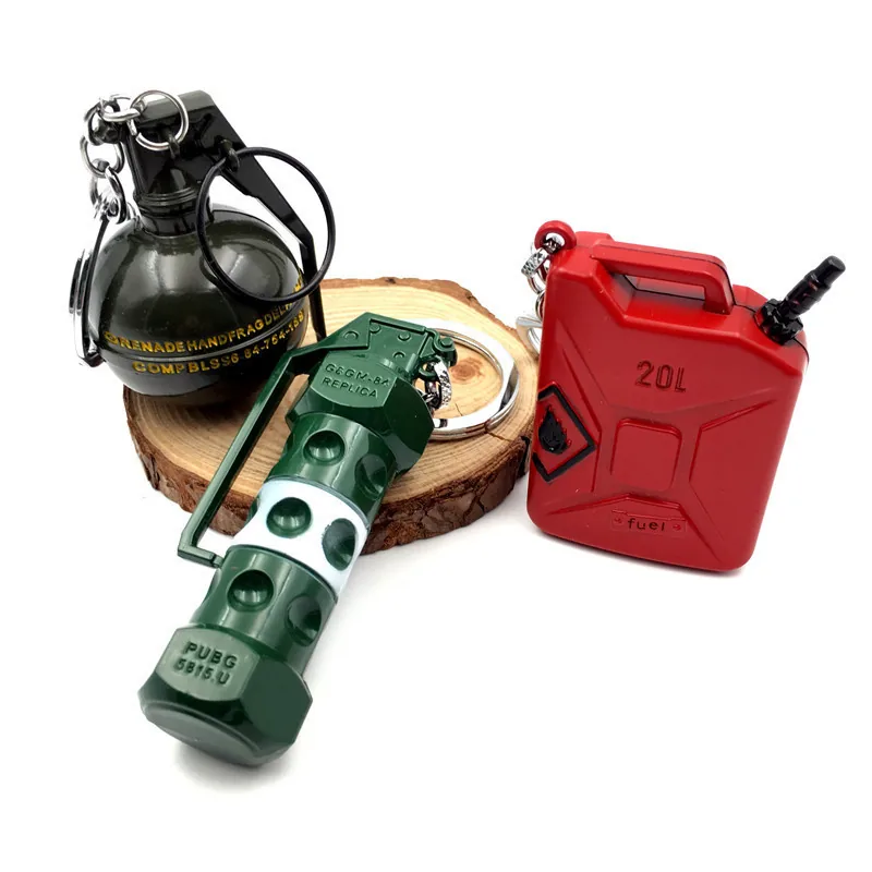 Pubg Cosplay Metal Keychain Backpack Helmet Pan Model Awm 98k Props Fan Collectible Keyring - 5