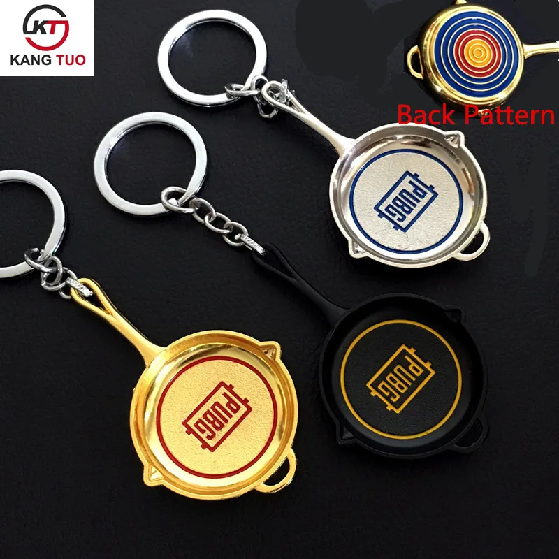 Pubg Cosplay Metal Keychain Backpack Helmet Pan Model Awm 98k Props Fan Collectible Keyring - 2