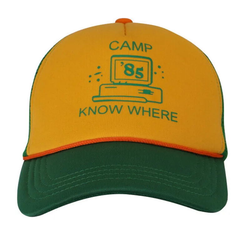 Stranger Things Season 3 Dustins Retro Mesh Trucker Cap Camp Know Where Inspired Hat For Fans - 1