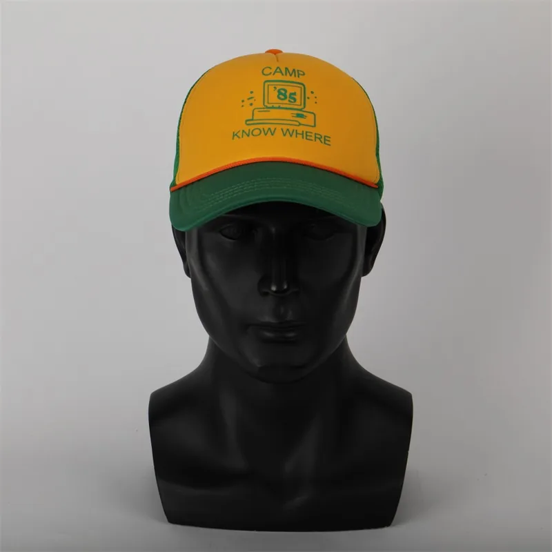 Stranger Things Season 3 Dustins Retro Mesh Trucker Cap Camp Know Where Inspired Hat For Fans - 2