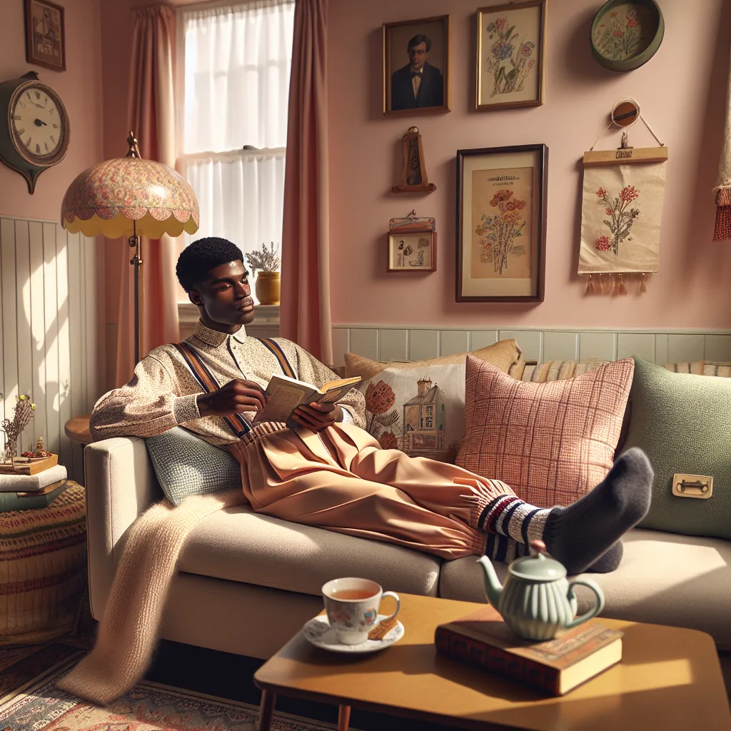 Exploring the Retro Style Comfortable Loungewear Set for Home Relaxation  