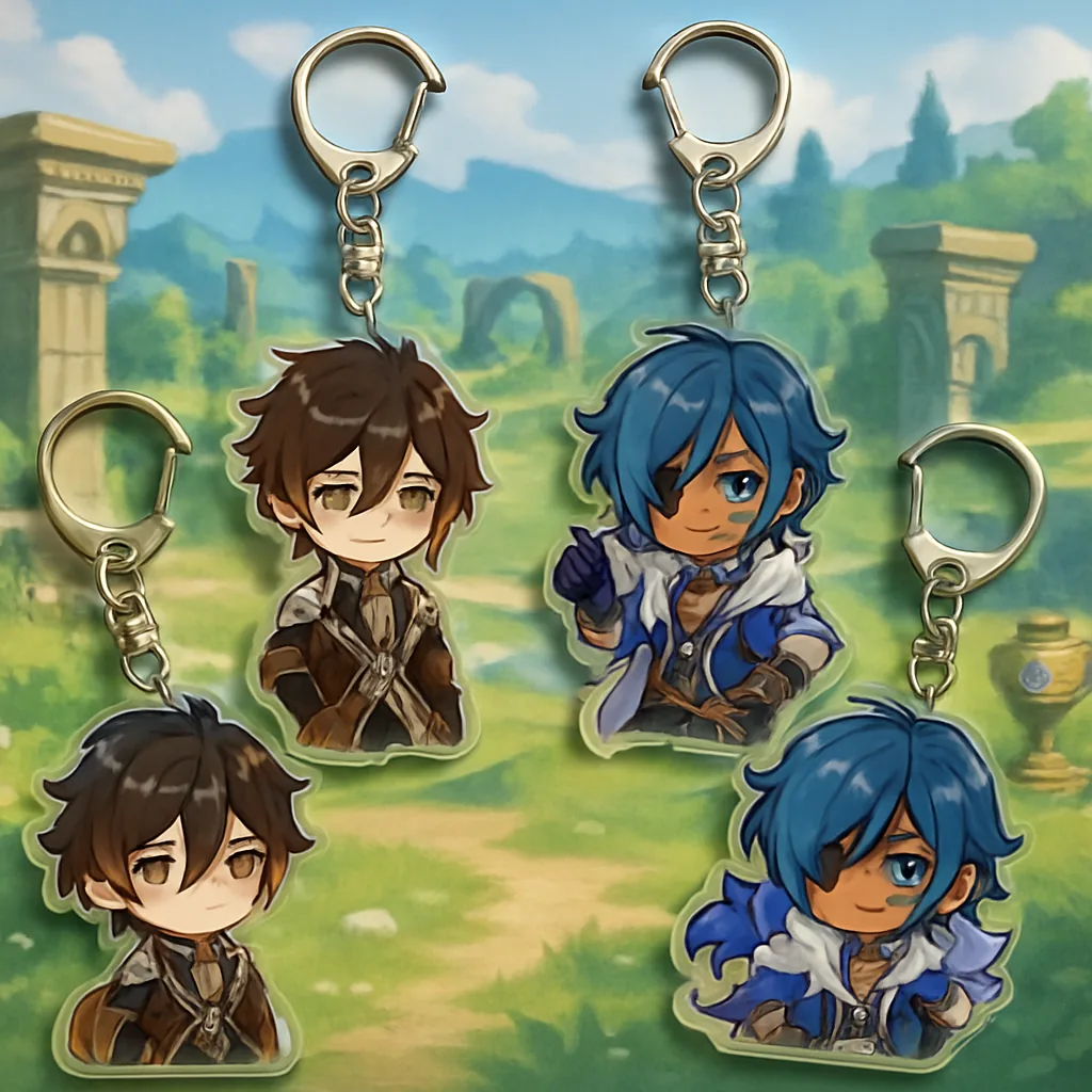 Explore the Unique Designs of Double-Sided Acrylic Keychains for Genshin Impact Fans  